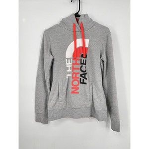 The North Face Women's Small Gray and Coral Trivert Pullover‎ Hoodie